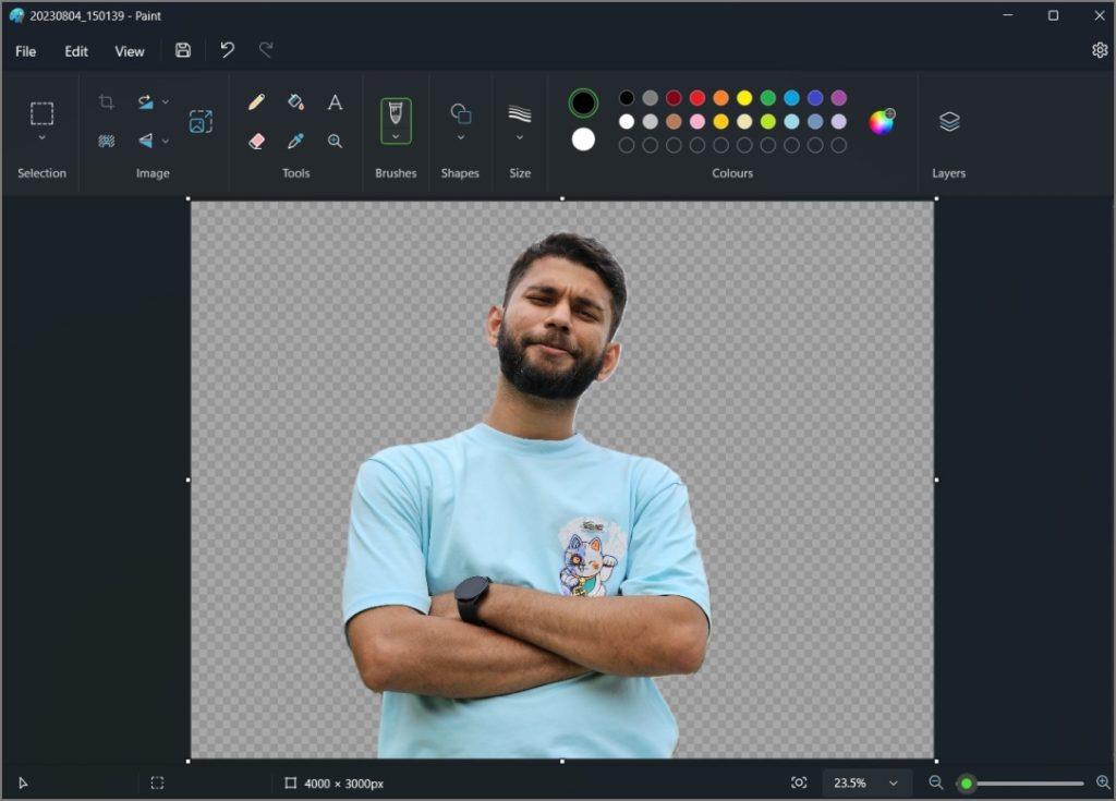 ペイントとペイント 3D で背景を透明にする方法