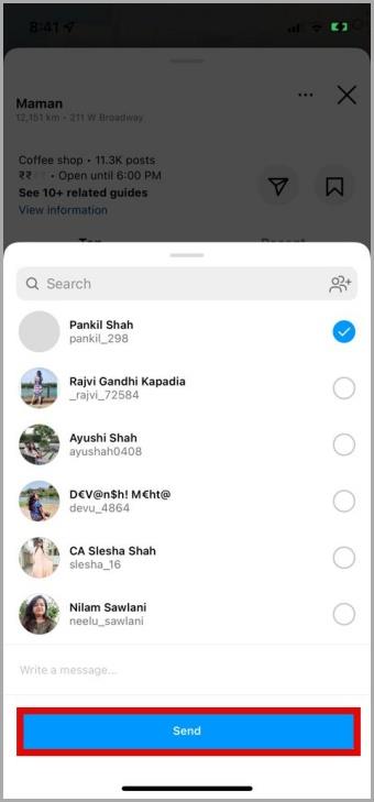 Instagramの地図機能の使い方