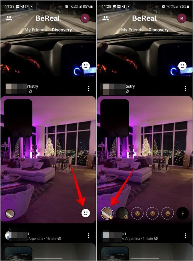 BeReal絵文字を変更または削除する方法