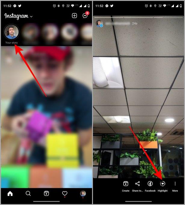Instagramのハイライトにストーリーを追加する方法