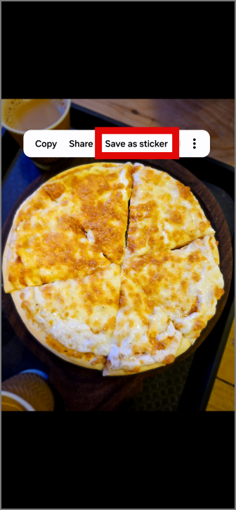 Samsung Galaxy 携帯電話の写真からカスタム ステッカーを作成する方法