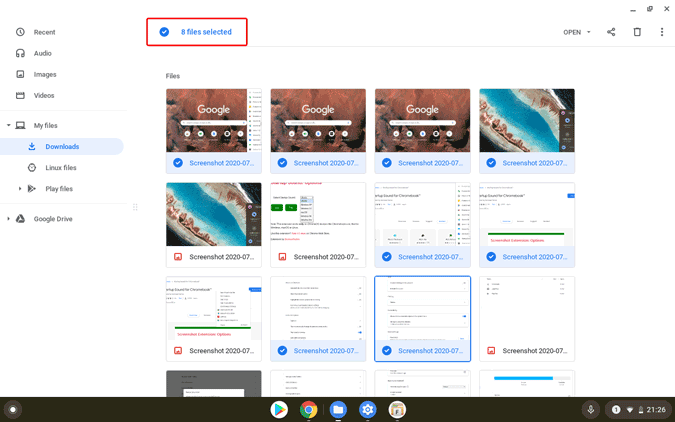Chromebook でファイルを圧縮および解凍する方法