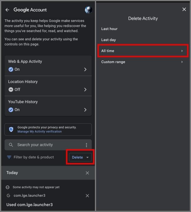 すべての Google アクティビティにアクセスして削除する方法