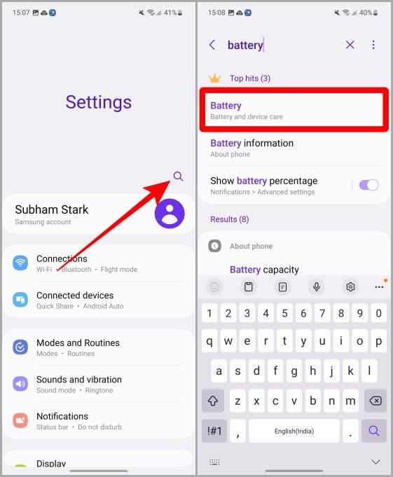Samsung Galaxy 携帯電話のホーム画面に設定ショートカットを追加する方法