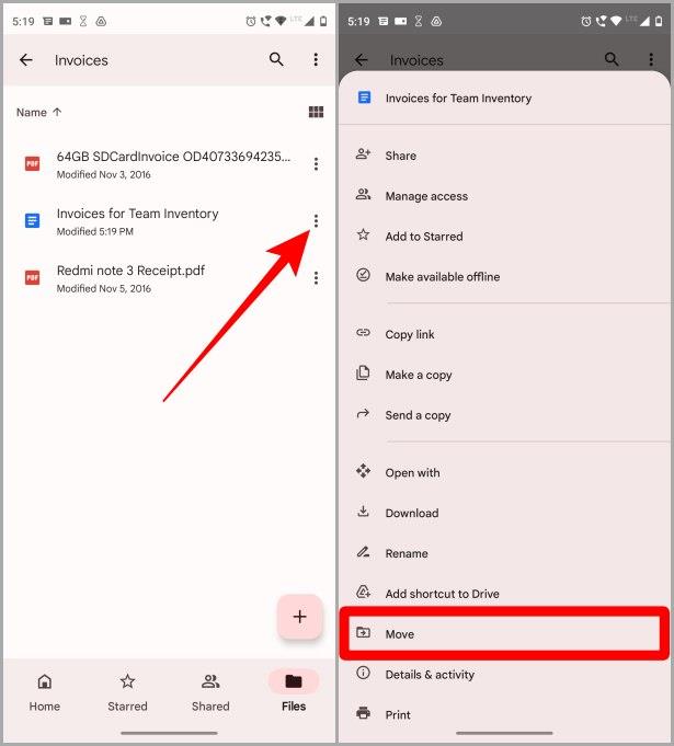 モバイルとウェブ上の Google ドライブの共有フォルダーに Google ドキュメントを追加する 2 つの方法