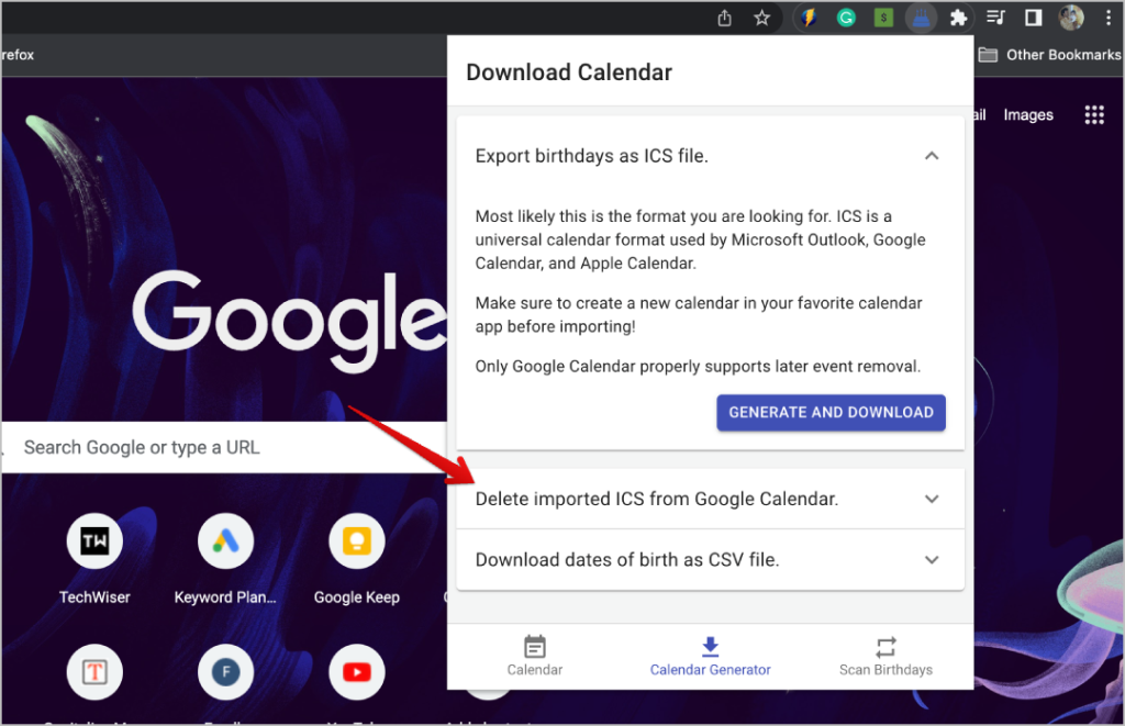 Facebookの誕生日をGoogleカレンダーにインポートする方法