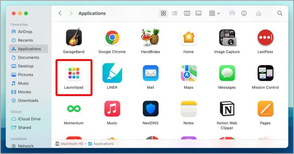 Mac で Launchpad にアクセスする 8 つの簡単な方法