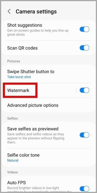 Samsung Galaxy スマートフォンで写真にウォーターマークを使用する方法