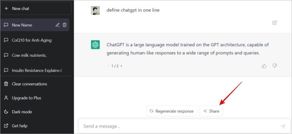 ChatGPT の会話を保存およびエクスポートする方法