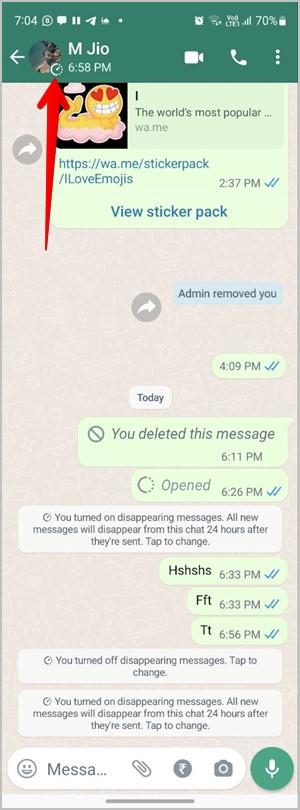 WhatsApp で消えるメッセージを送信する 2 つの方法