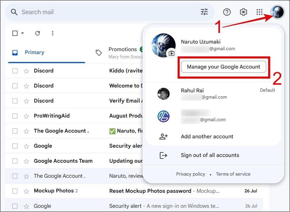 Gmail アカウントを完全に削除する方法