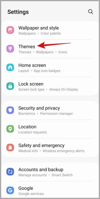 Samsung Galaxy 携帯電話のテーマを変更する方法