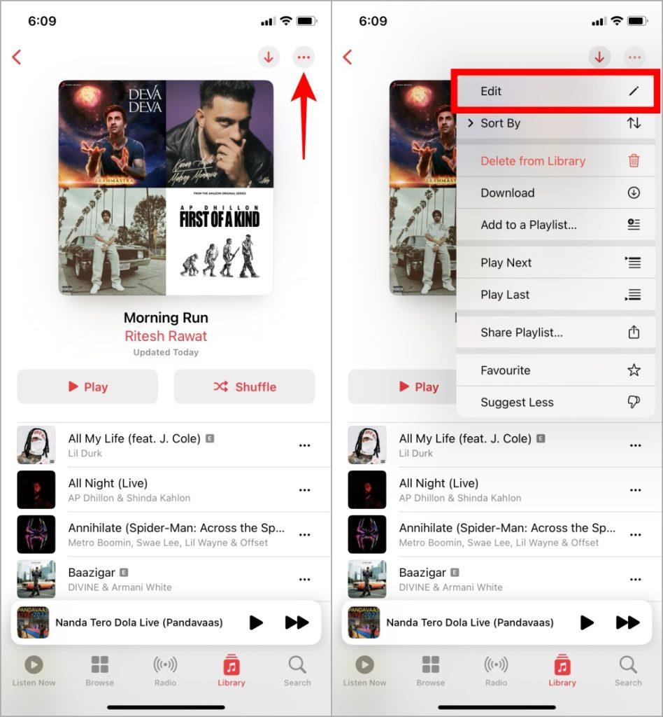 Apple Musicでプレイリストのカバーを変更する方法