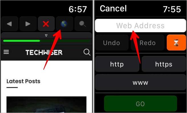 Apple WatchでSafariのようなWebブラウザを入手する方法