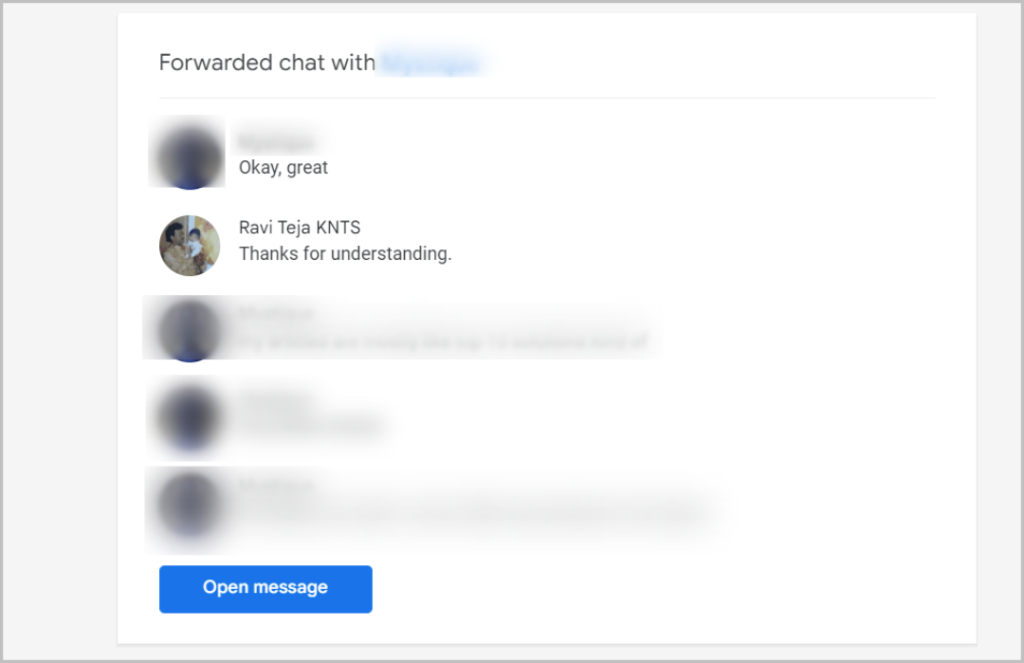 Google Chatからチャットをエクスポートする方法
