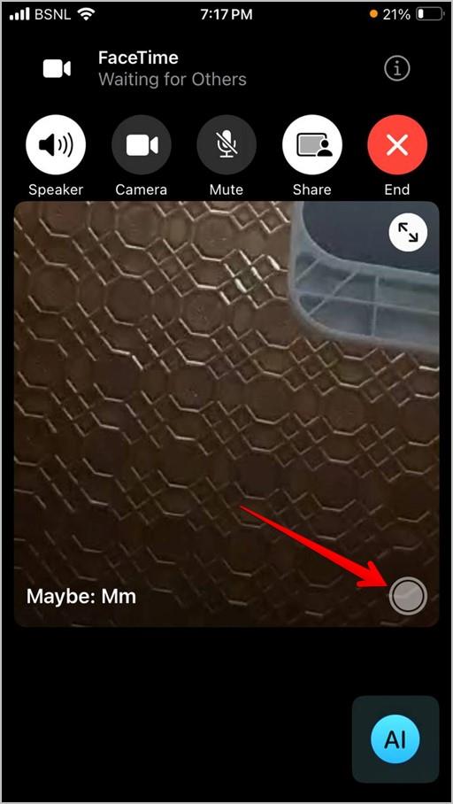 FaceTime での F およびその他の記号は何を意味しますか