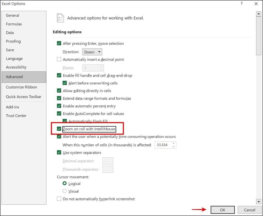 Microsoft Excelでスクロールできない場合の13の修正方法