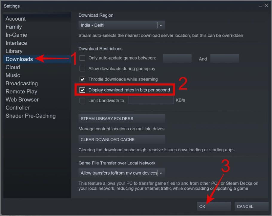 Steam でゲームのダウンロード速度が遅い場合の 13 の方法