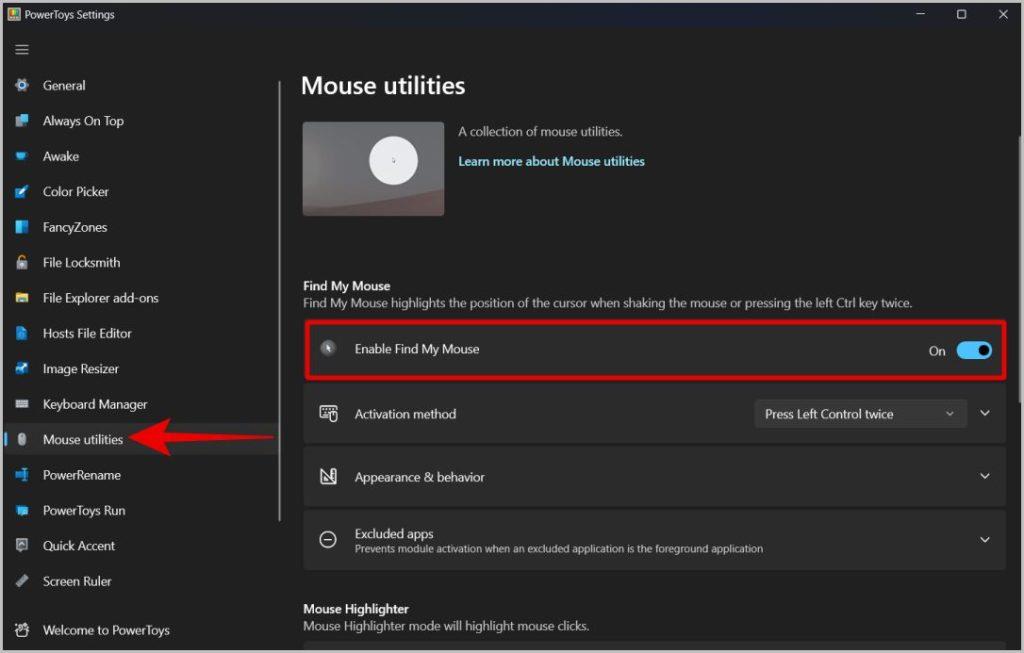 Windows 11および10でマウスポインタを見つける方法