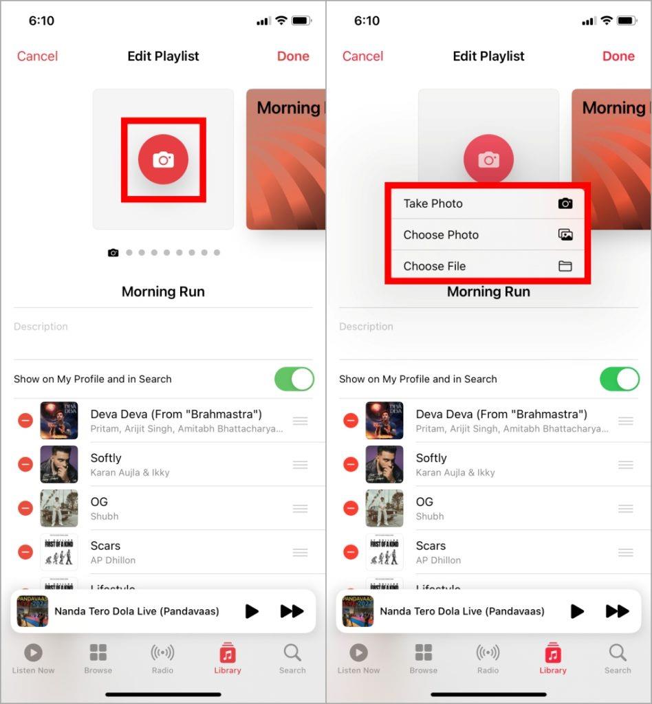 Apple Musicでプレイリストのカバーを変更する方法