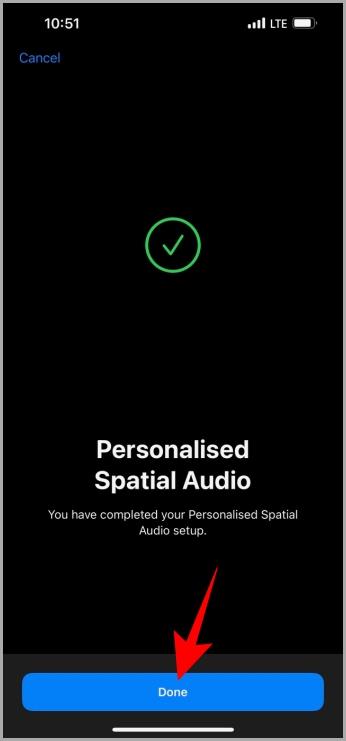iOS 16以降を実行しているiPhoneで空間オーディオを設定して使用する方法