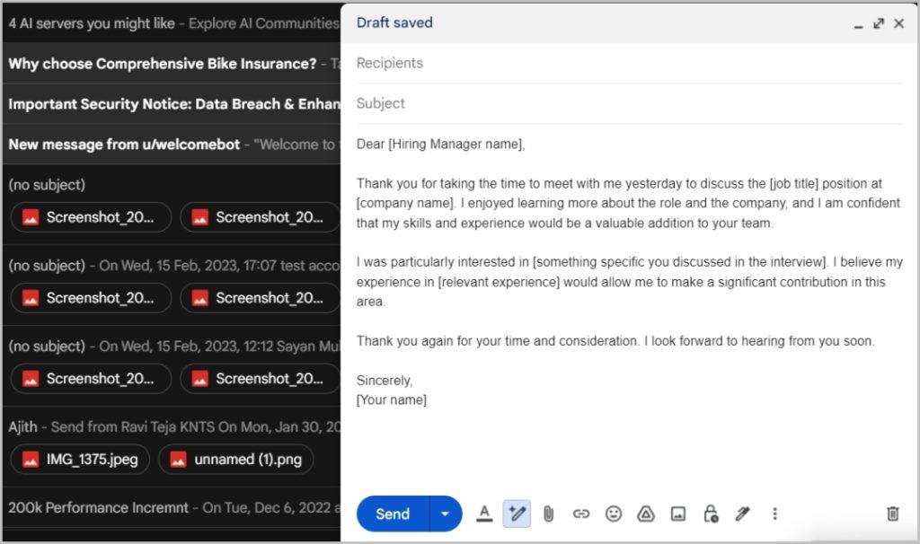 Gmail と Google ドキュメントで Help Me Write を使用する方法