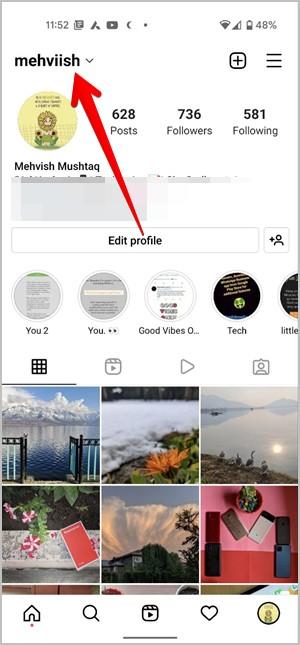 Instagramプロフィールリンクをコピーして共有する方法