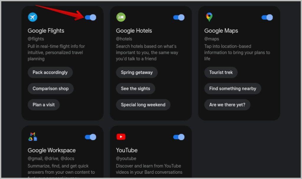 Google Bard で拡張機能を有効にして使用する方法