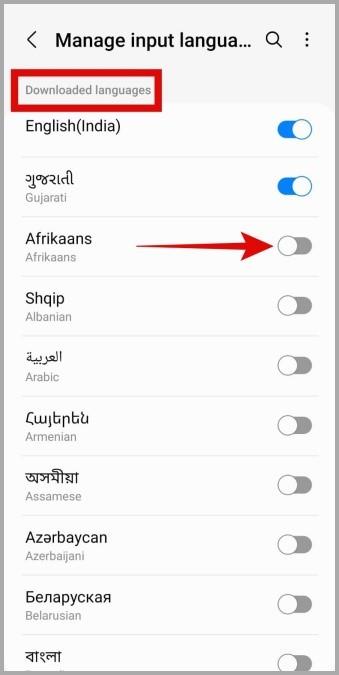 Samsung Galaxy 携帯電話でシステムと個々のアプリの言語を変更する方法