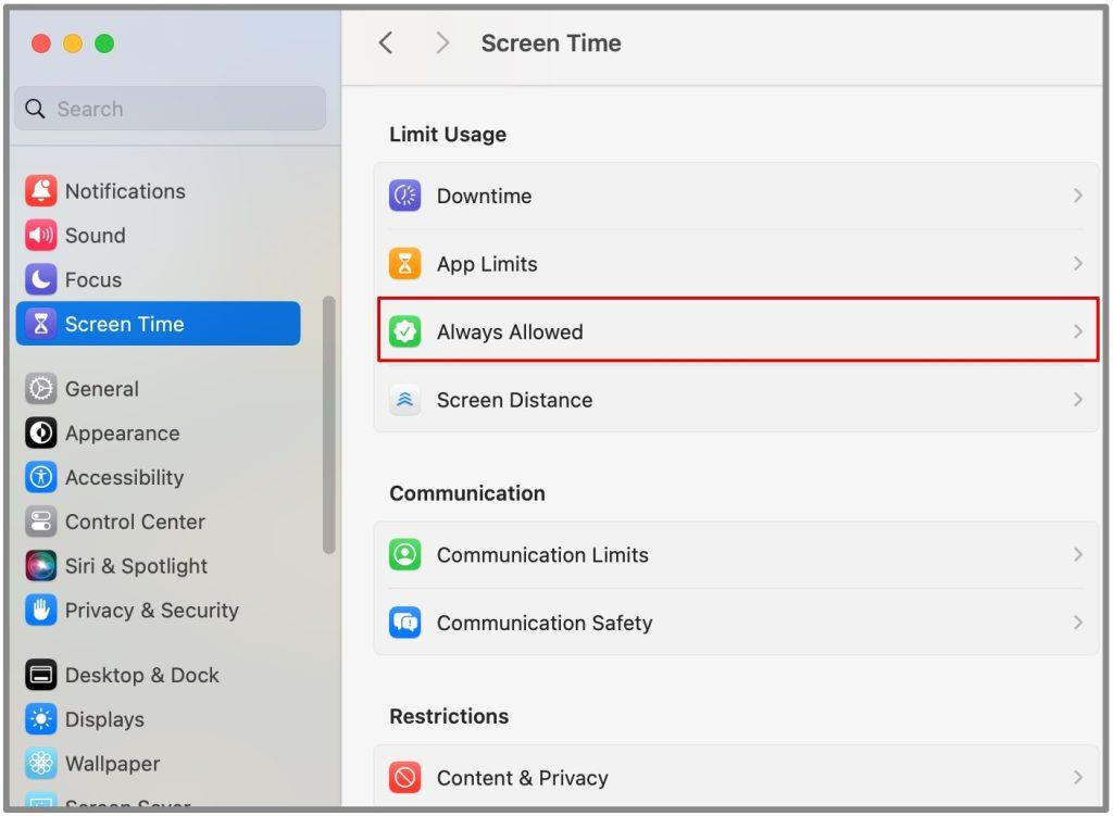 MacBookでペアレンタルコントロールを設定する方法