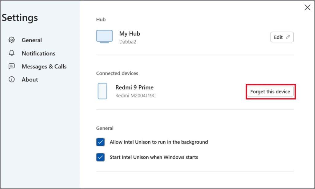 Windows 11 で携帯電話への接続時に Intel Unison がスタックする場合の 11 の修正