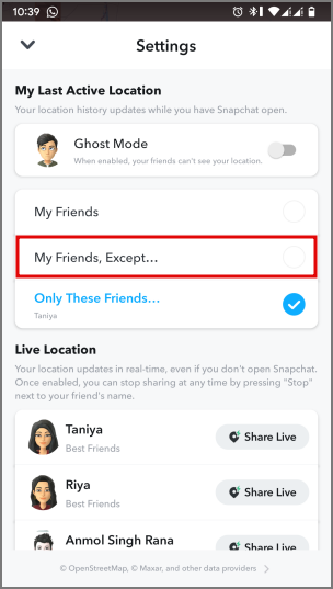 Snapchatでスナップマップを使用する方法