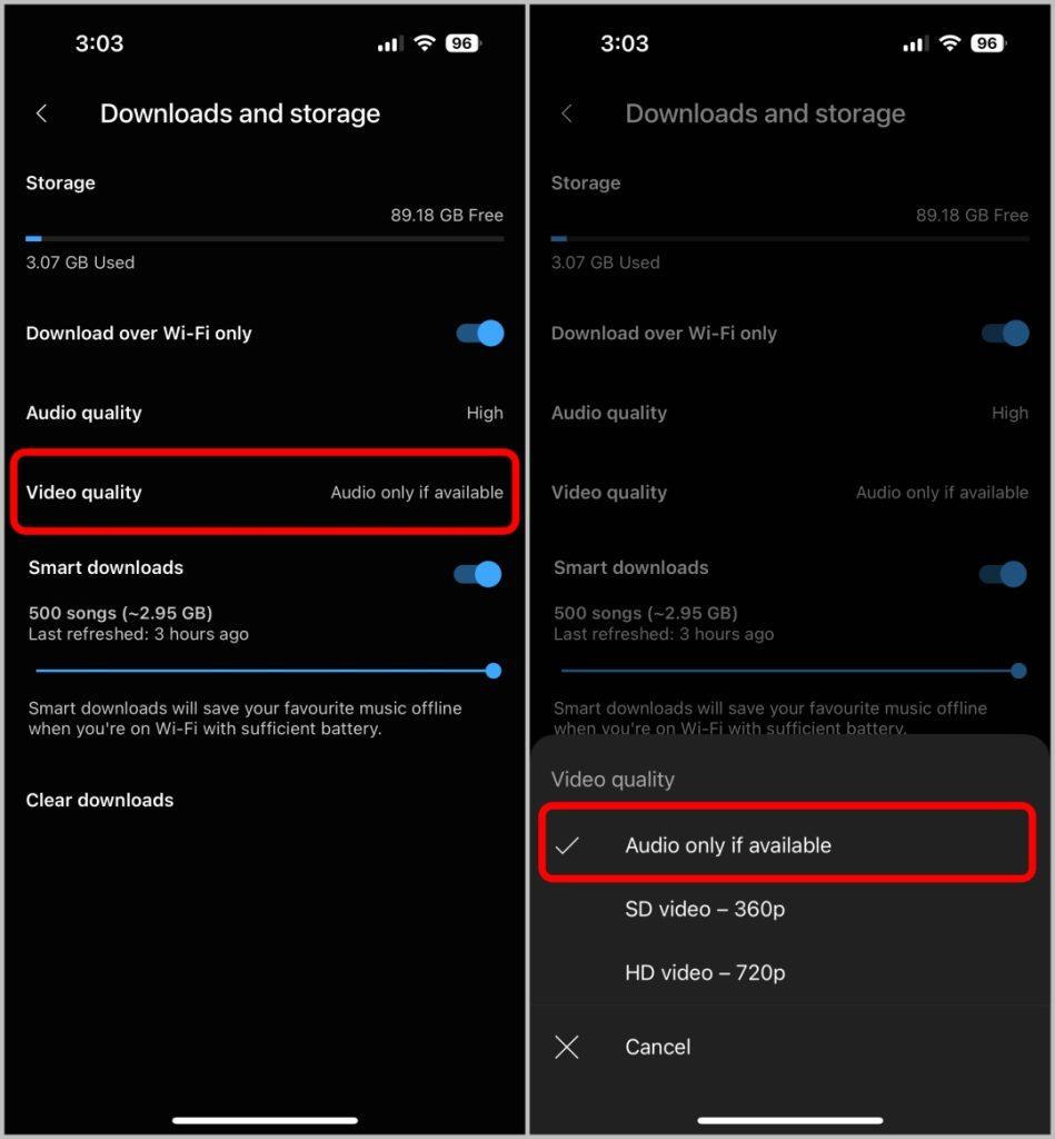 Spotify と YouTube Music でビデオを無効にする方法