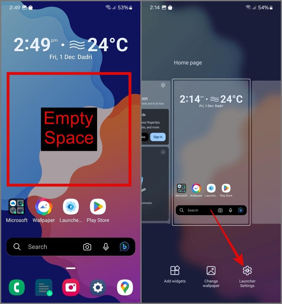 Samsung Galaxy 携帯電話で隠れたアプリを見つける方法