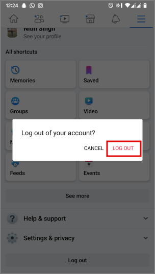 Facebook のログアウト、非アクティブ化、削除: いつ使用するか
