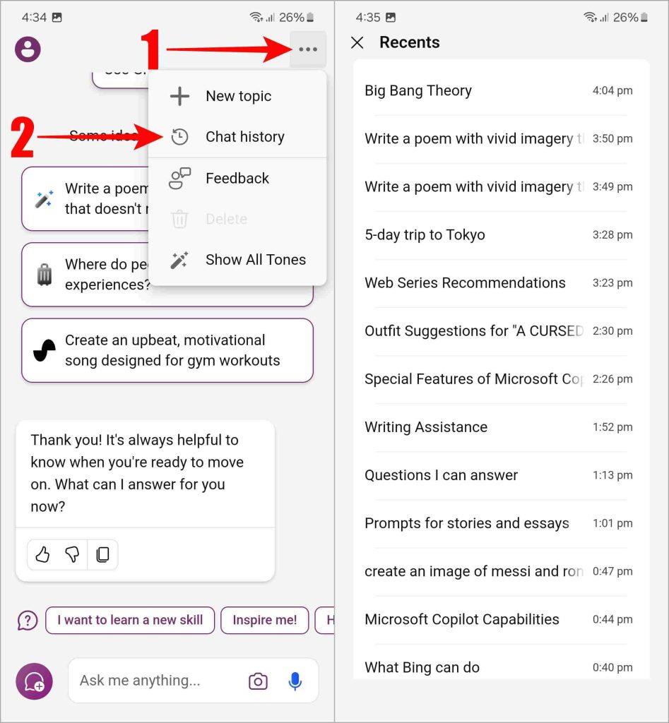 モバイルで Microsoft Copilot を使用する方法
