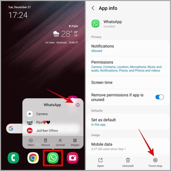 AndroidでWhatsAppカメラが機能しないことを修正する9つの最良の方法