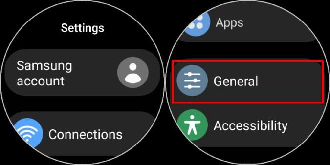 Samsung Galaxy Watch で手首と向きを変更する方法