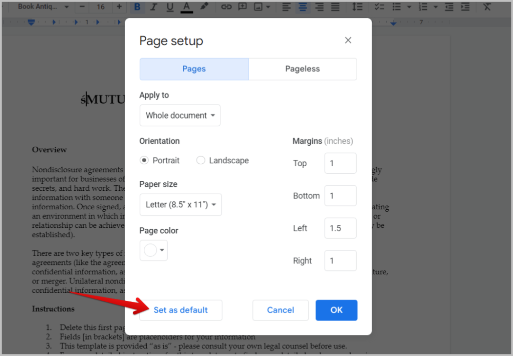 Google ドキュメントの余白を変更する 3 つの方法