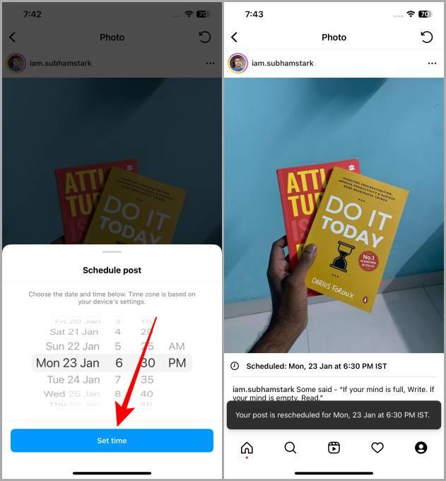Instagramアプリで投稿とリールを無料でスケジュールする方法