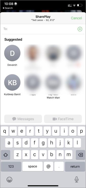 iPhoneおよびiPadのメッセージでSharePlayを開始する方法