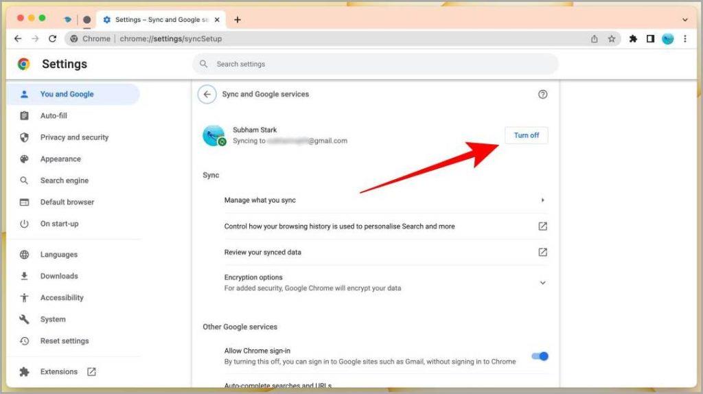 Chrome ブラウザで Google アカウントにサインインおよびサインアウトする方法