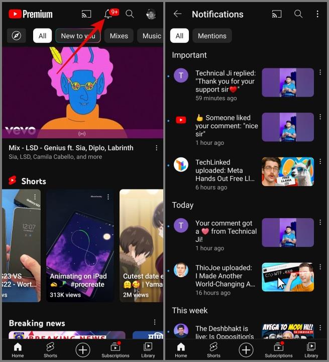 YouTube の記号とアイコンの意味