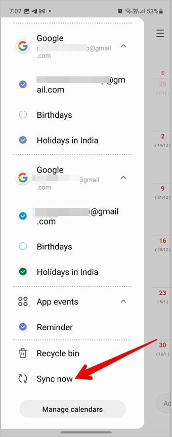 Google および Samsung カレンダーに祝日を追加/削除する方法