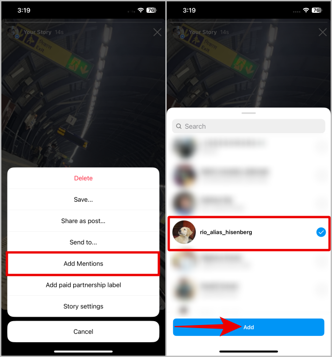 Instagram ストーリーで誰かにメンションする 5 つの方法