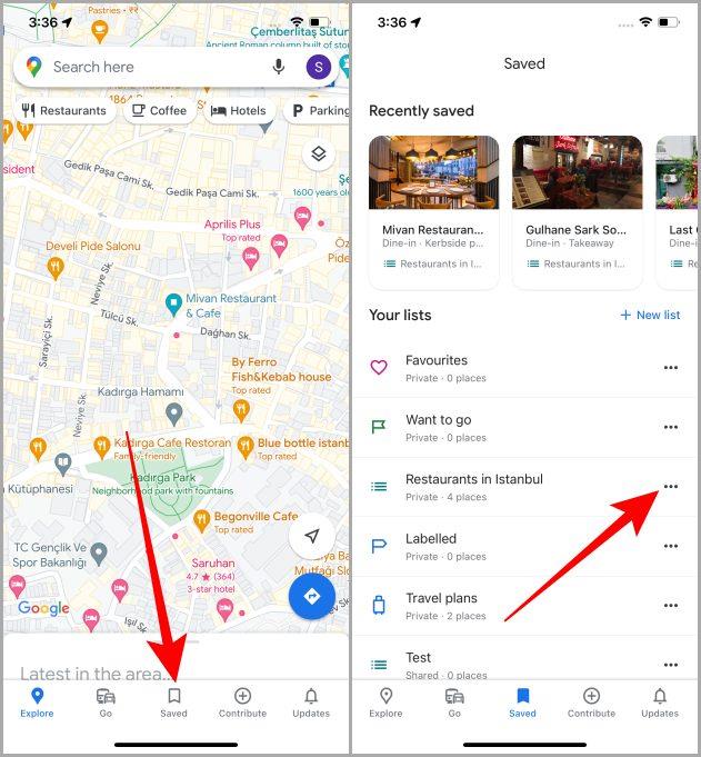 iPhone で Google マップにリストを作成する方法 – 完全ガイド