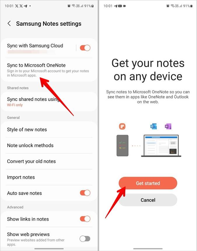 Mac で Samsung Notes にアクセスする方法