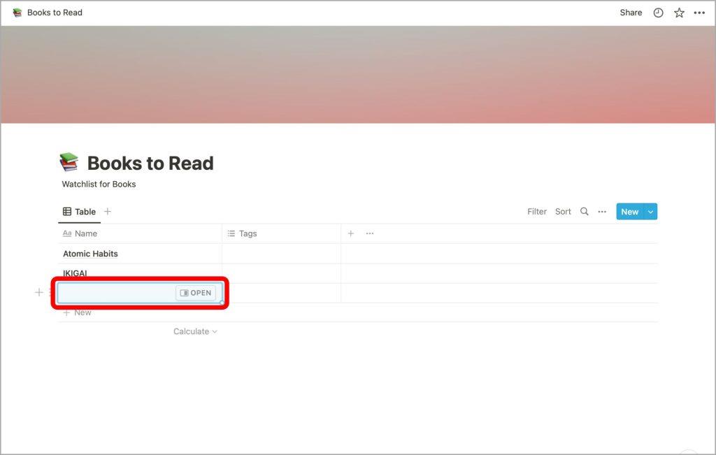 初心者向けに Notion でデータベースを作成する方法
