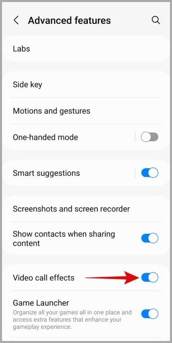 Samsung Galaxy 携帯電話で新しいビデオ通話エフェクトを使用する方法