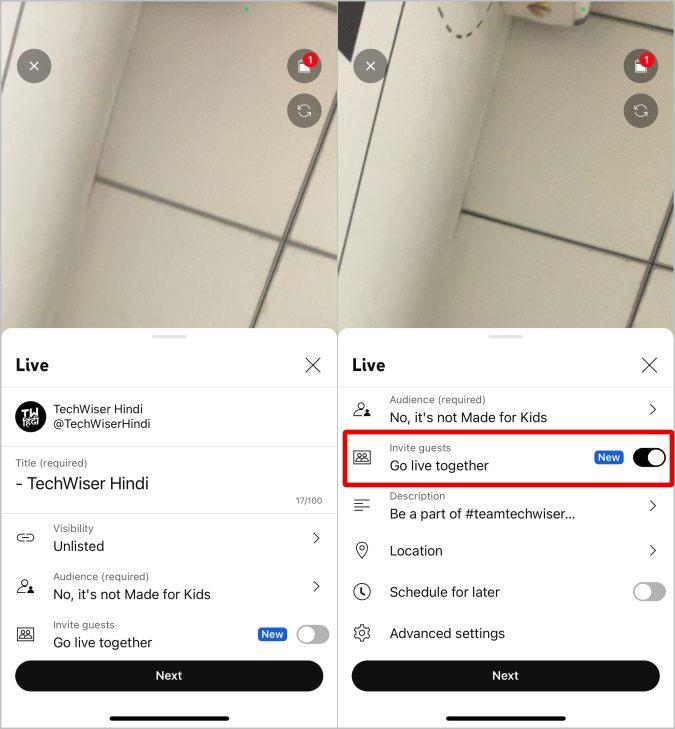 モバイルで YouTube で一緒にライブ配信する 2 つの方法
